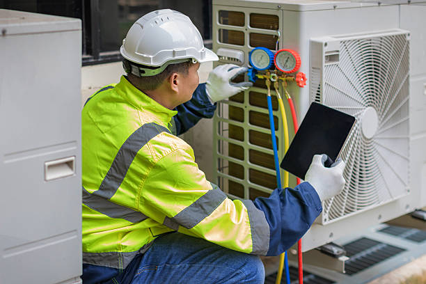 Professional Hvac technician working in Baker, NV